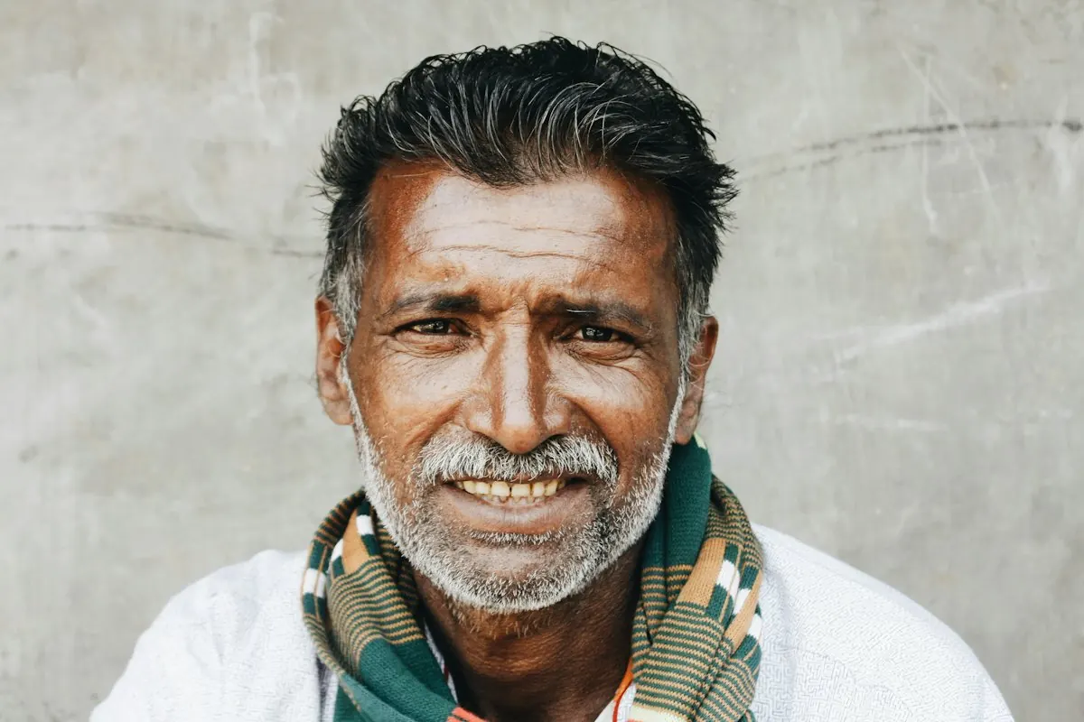 Smiling older man
